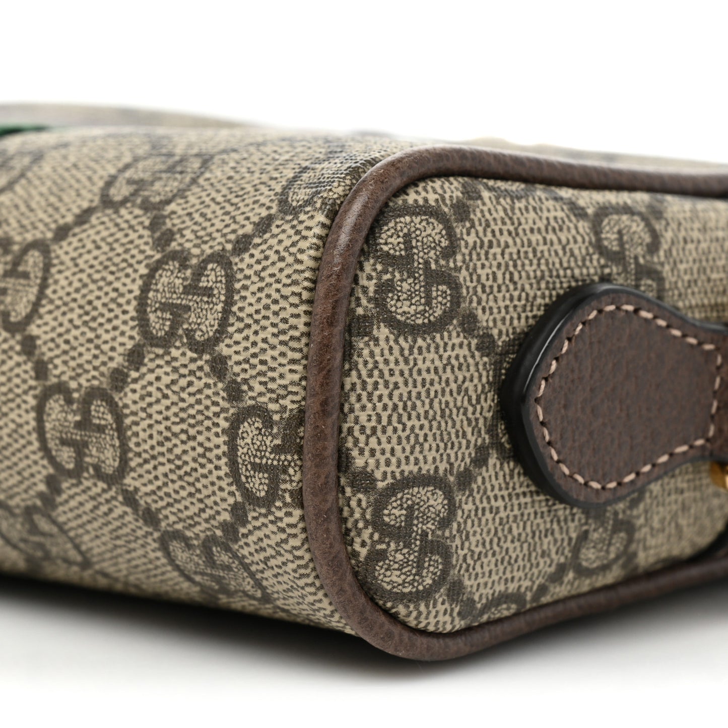 GG Supreme Monogram Web Mini Ophidia Shoulder Bag Brown