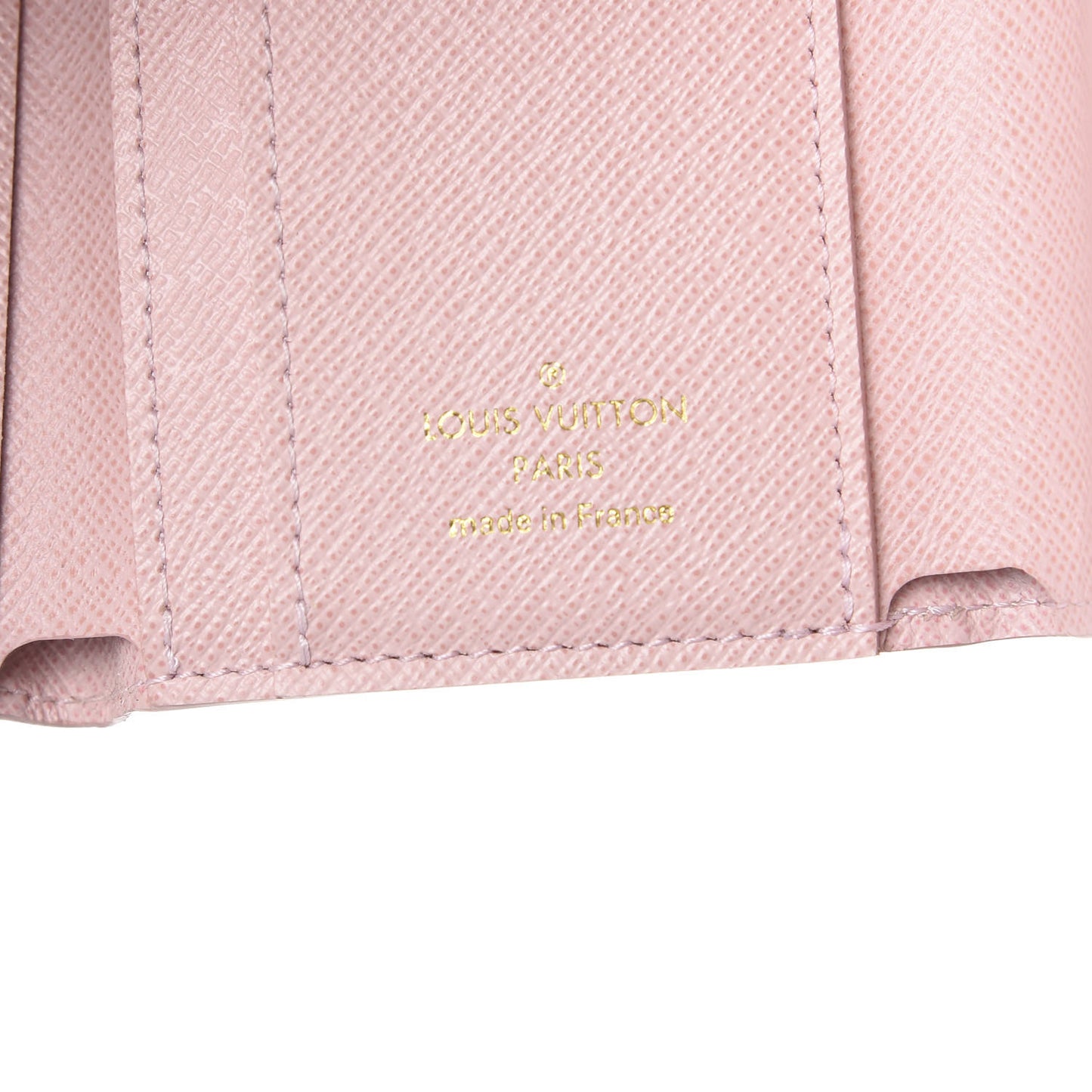 Damier Azur Studded Zoe Wallet Rose Ballerine