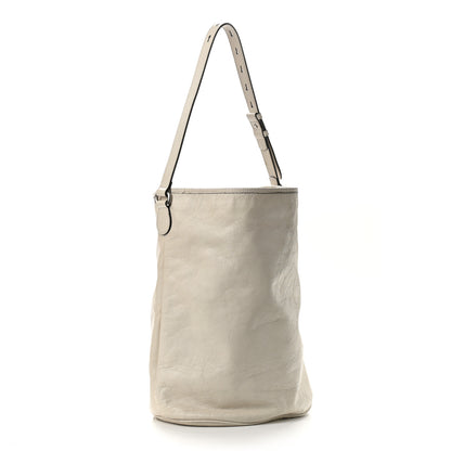Gucci Fluffy Calfskin Morpheus Hobo Shoulder Bag White 2 of 16