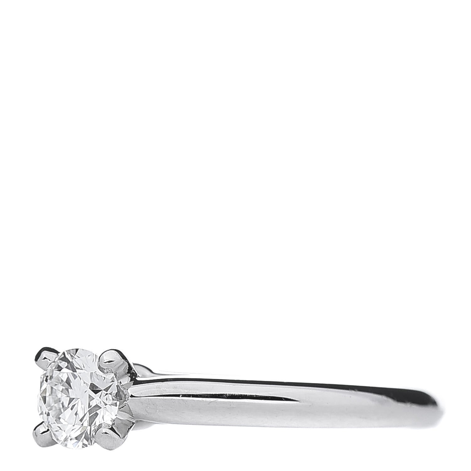 Cartier Platinum Diamond .30ct 1895 Solitaire Engagement Ring 48 4.5 3 of 8
