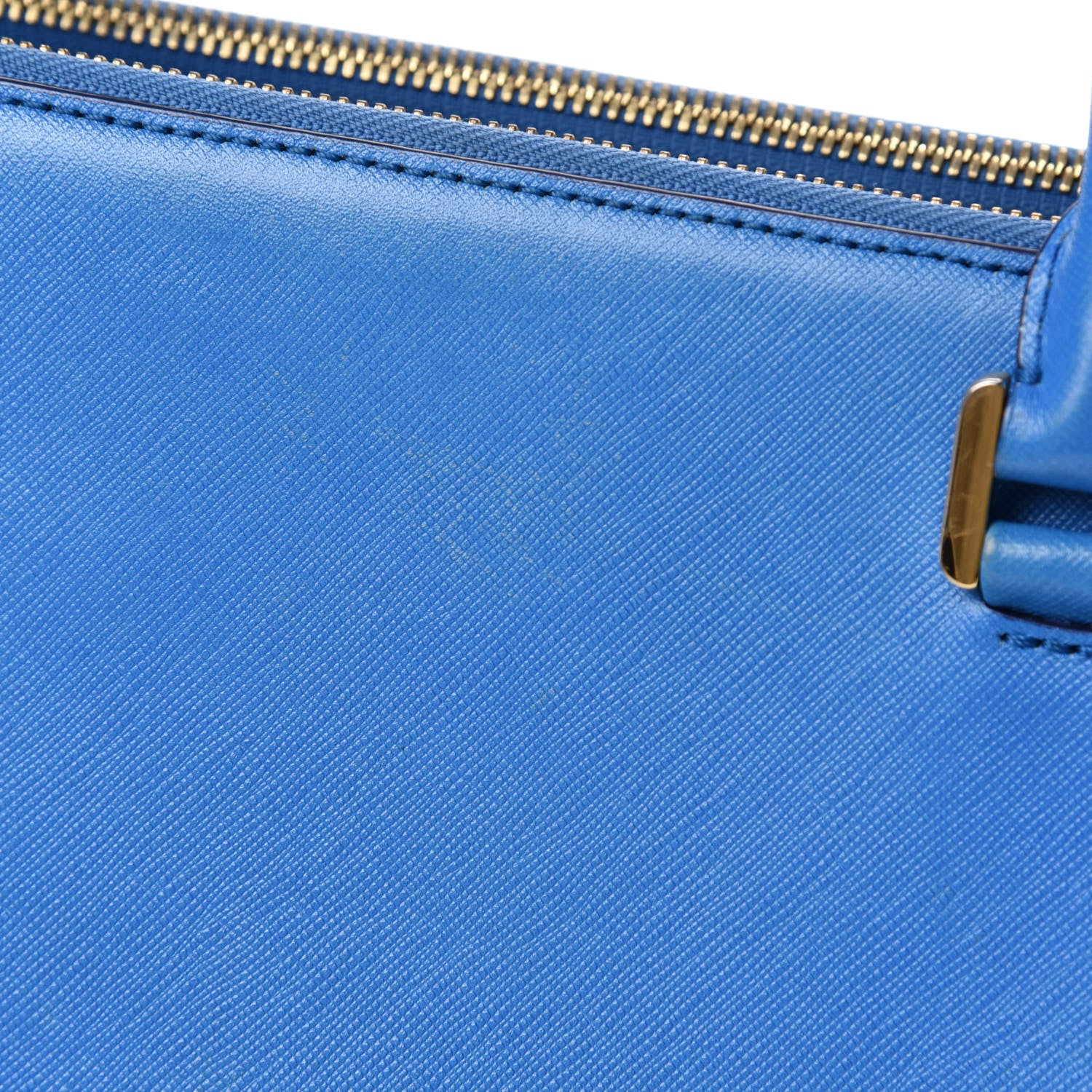 MCM Saffiano Nuovo Tote Blue 9 of 14