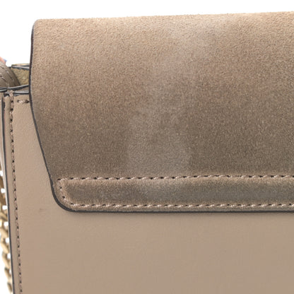 Chloe Suede Calfskin Small Faye Shoulder Bag Motty Grey 12 of 15