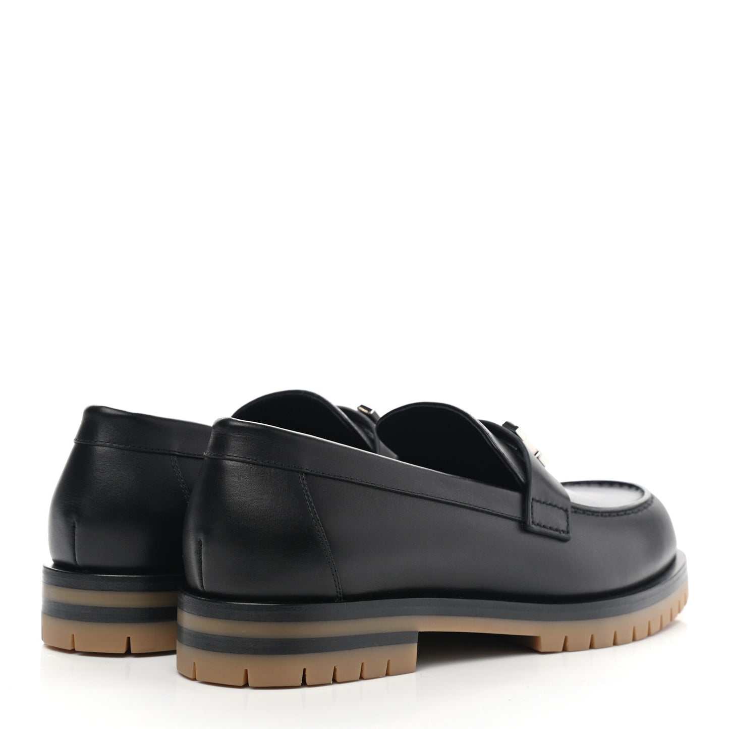 Calfskin Womens Faubourg Loafers 36.5 Black