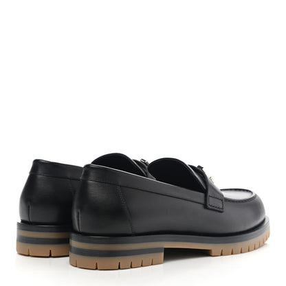 Hermes Calfskin Womens Faubourg Loafers 36.5 Black 4 of 11