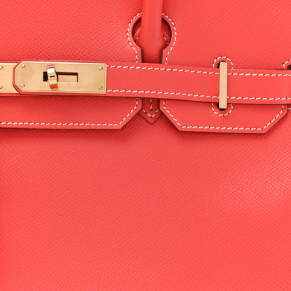 Hermes Epsom Candy Birkin 30 Rose Jaipur Gold 8 of 12