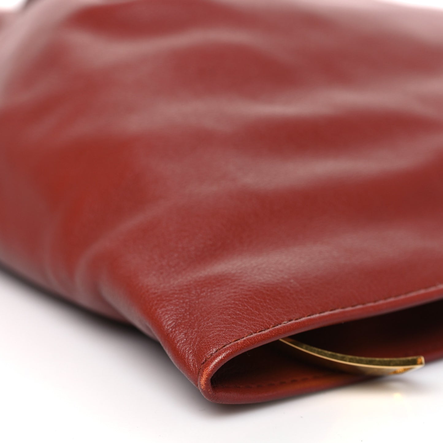 Supple Calfskin BV Twist Rust