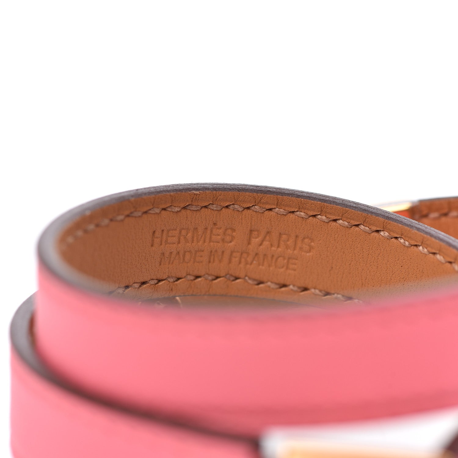 Hermes Swift Rivale Double Tour Bracelet S Rose Azalee 4 of 6