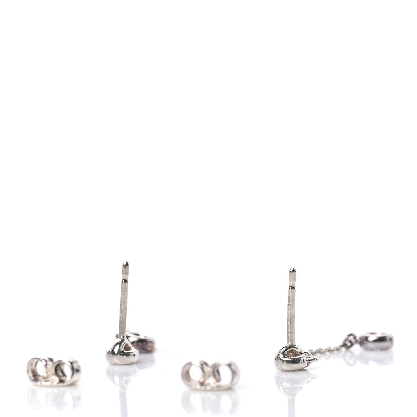 Sterling Silver Diamond .24ct Elsa Peretti Diamonds by the Yard Drop Earrings