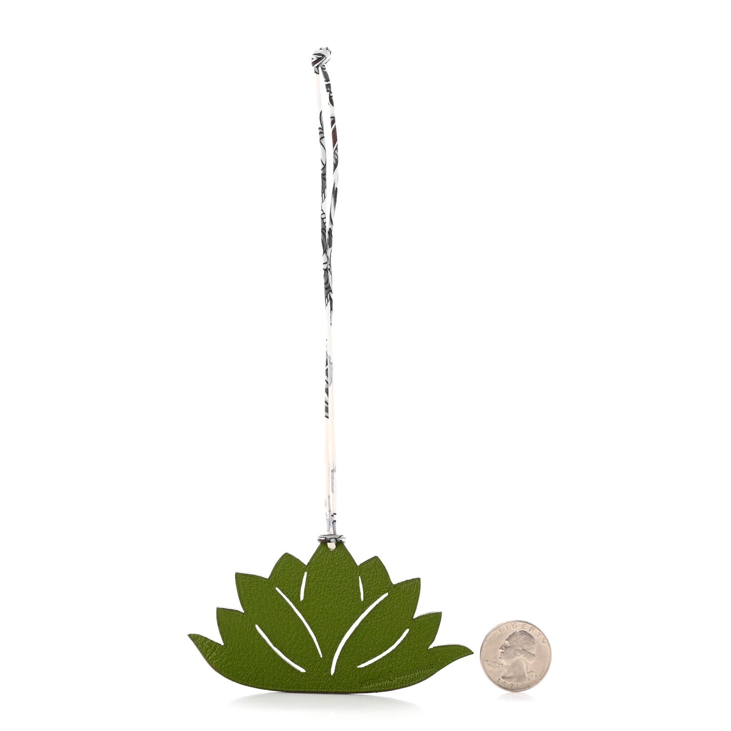 Hermes Togo Petit H Lotus Flower Bag Charm 2 of 4