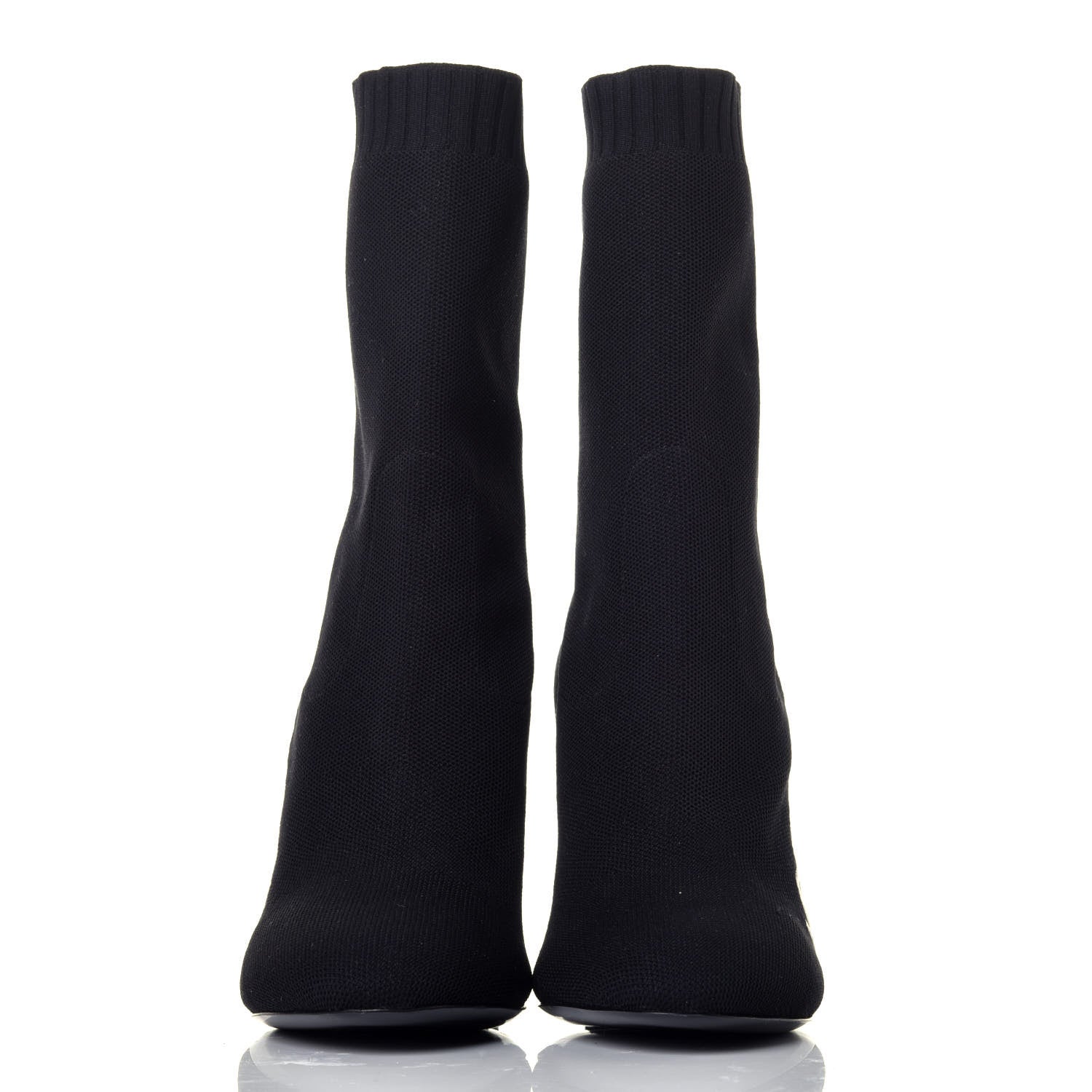 Louis Vuitton Stretch Fabric Silhouette Ankle Boots 37 Black 2 of 7