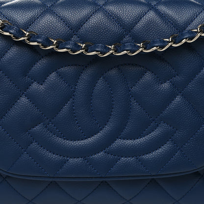 Chanel Caviar Quilted Timeless Accordion Flap Navy 10 of 12