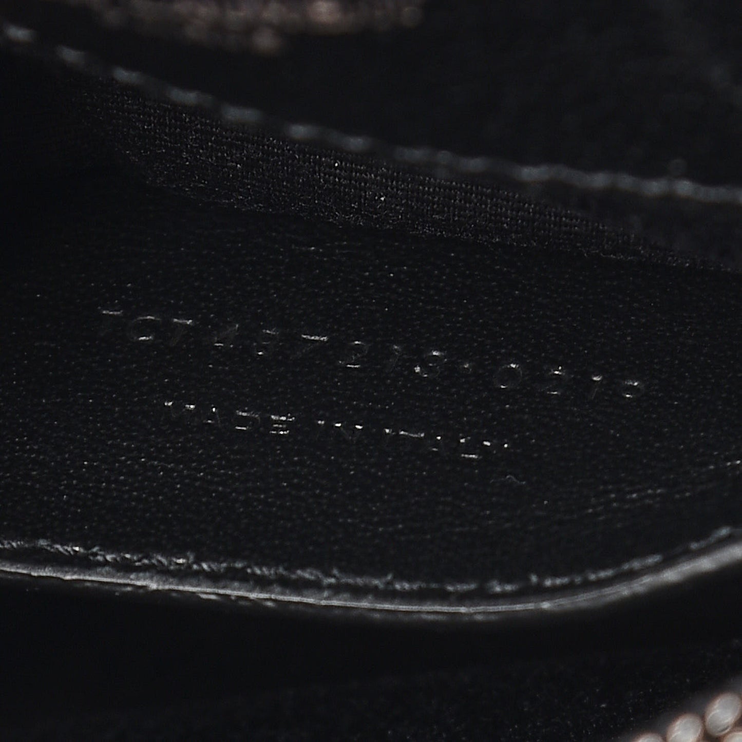 Sheepskin Matelasse Chevron Monogram Medium College Bag Black