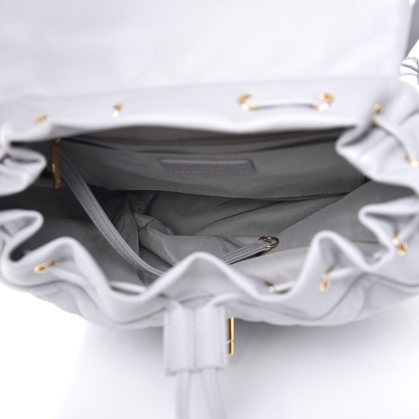 Calfskin Quilted Large Urban Spirit Backpack Grey