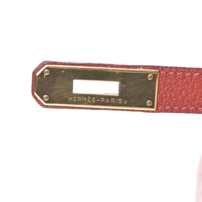 Hermes Chevre Mysore Kelly Sellier 28 Vermillion 24 of 37