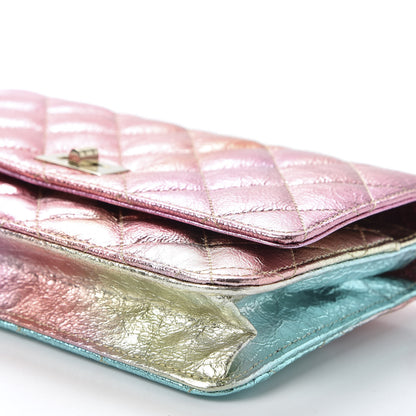 Chanel Metallic Goatskin Quilted 2.55 Reissue Wallet on Chain WOC Multicolor 6 of 11