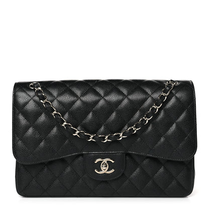 Chanel Caviar Quilted Jumbo Double Flap Black 1 of 9