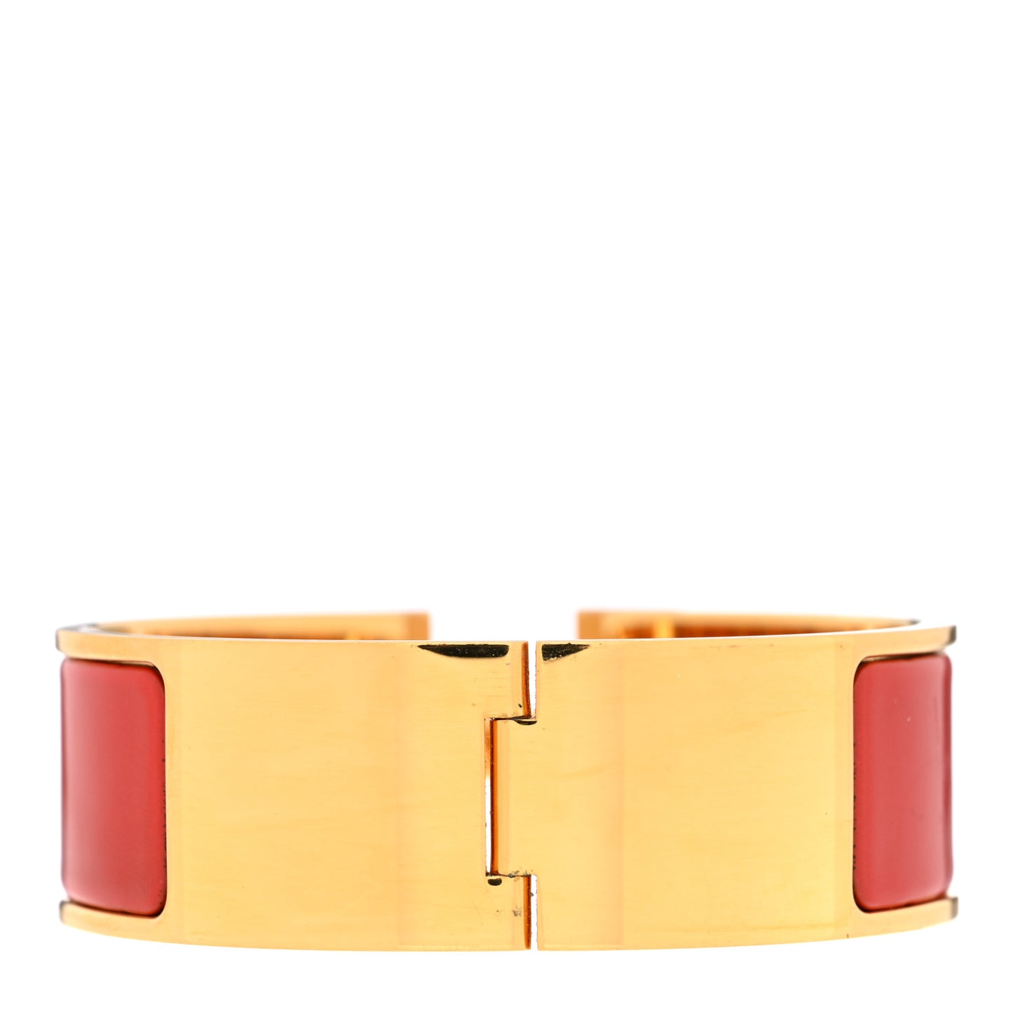 Enamel Wide Clic Clac H Bracelet GM Red
