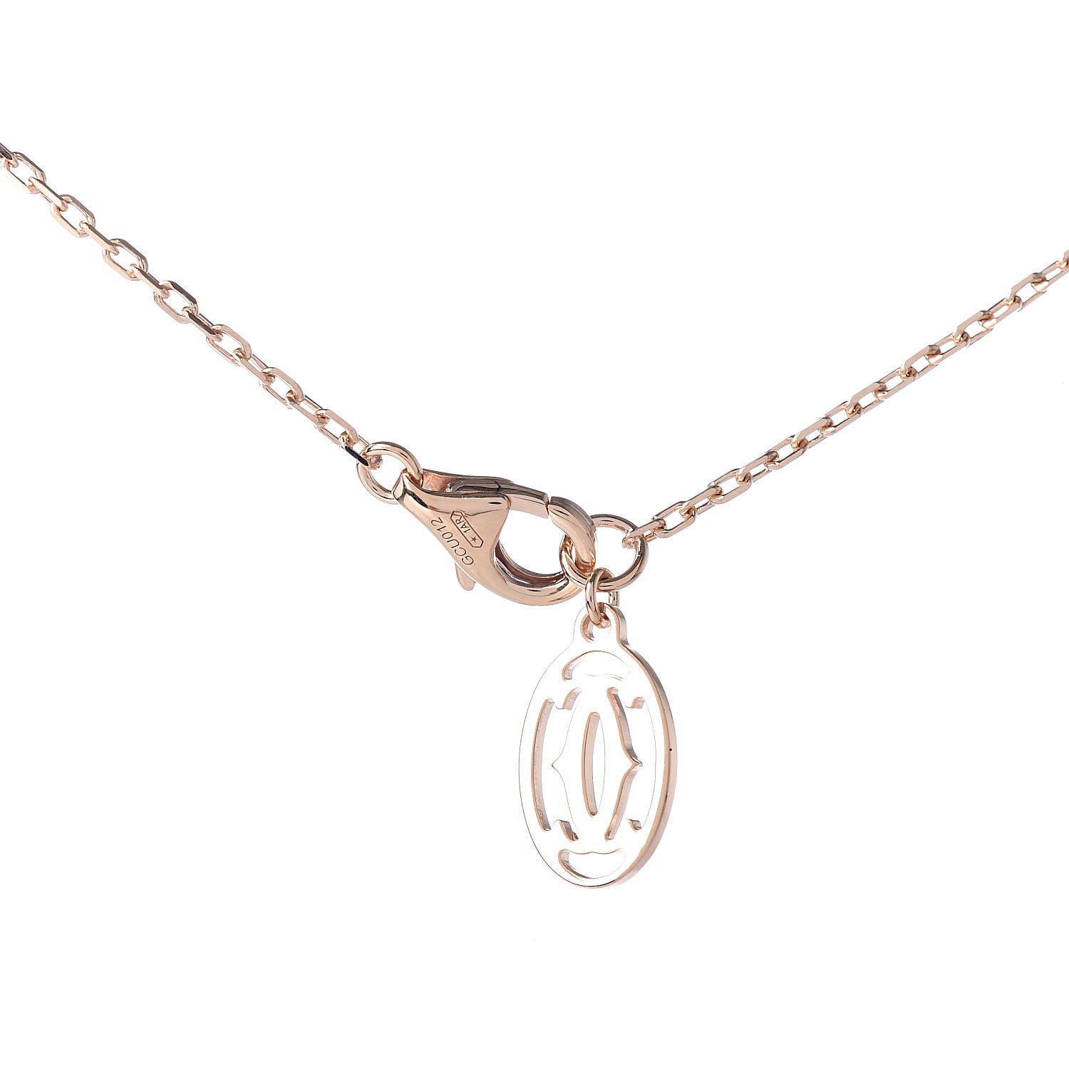 Cartier 18K Pink Gold Diamond SM D'Amour Pendant Necklace 5 of 7