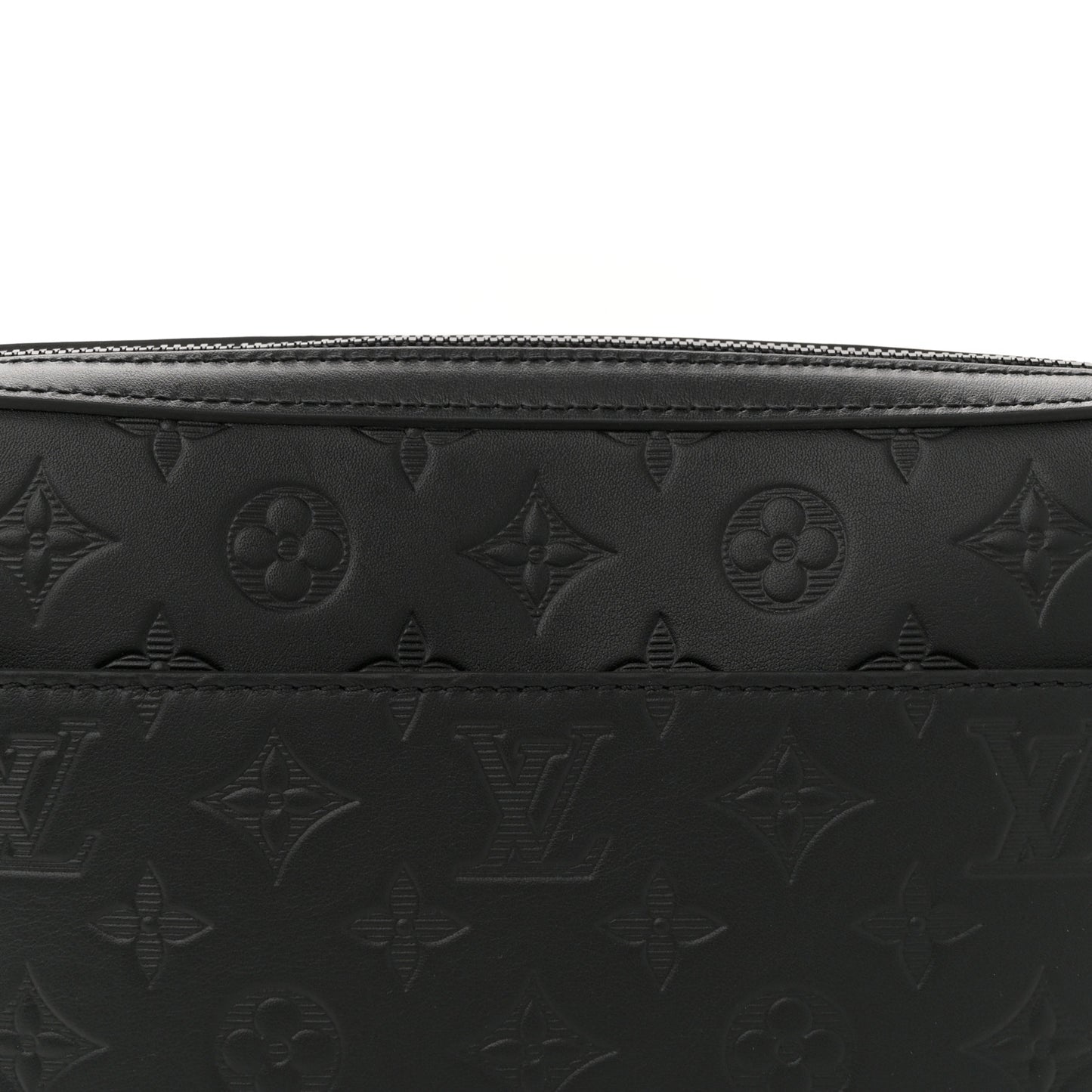 Calfskin Monogram Shadow Duo Messenger Black