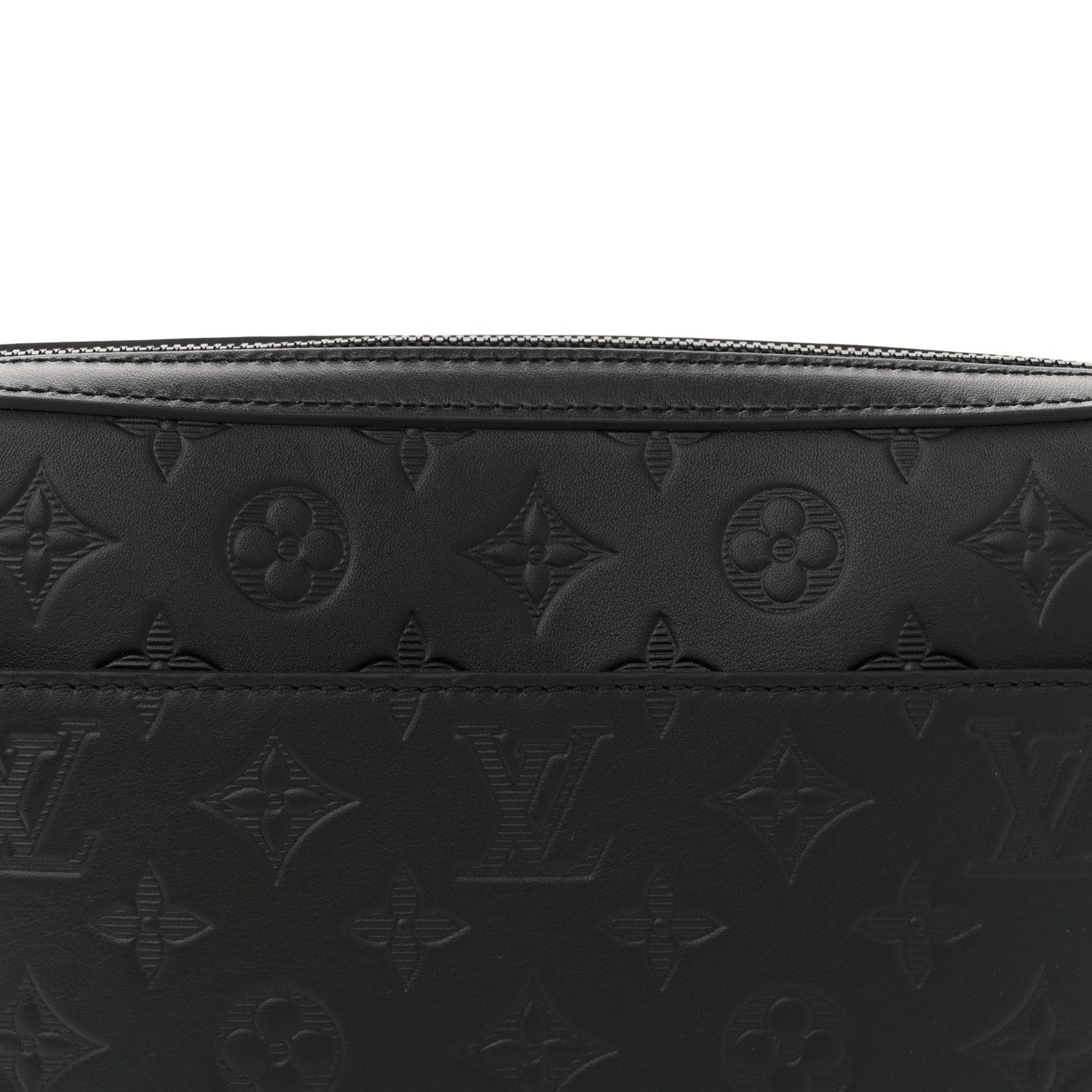 Louis Vuitton Calfskin Monogram Shadow Duo Messenger Black 7 of 11