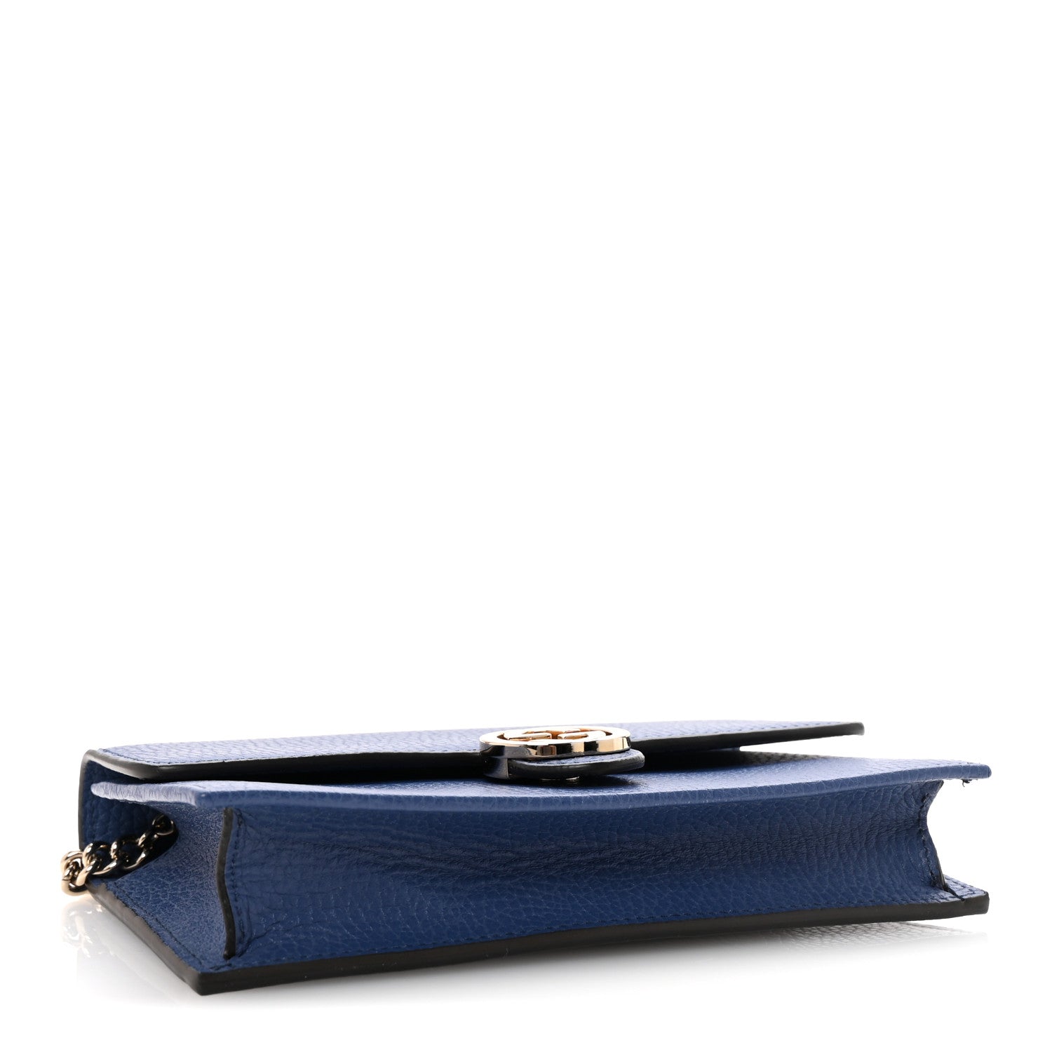 Gucci Dollar Calfskin Interlocking G Chain Wallet Caspian 4 of 10