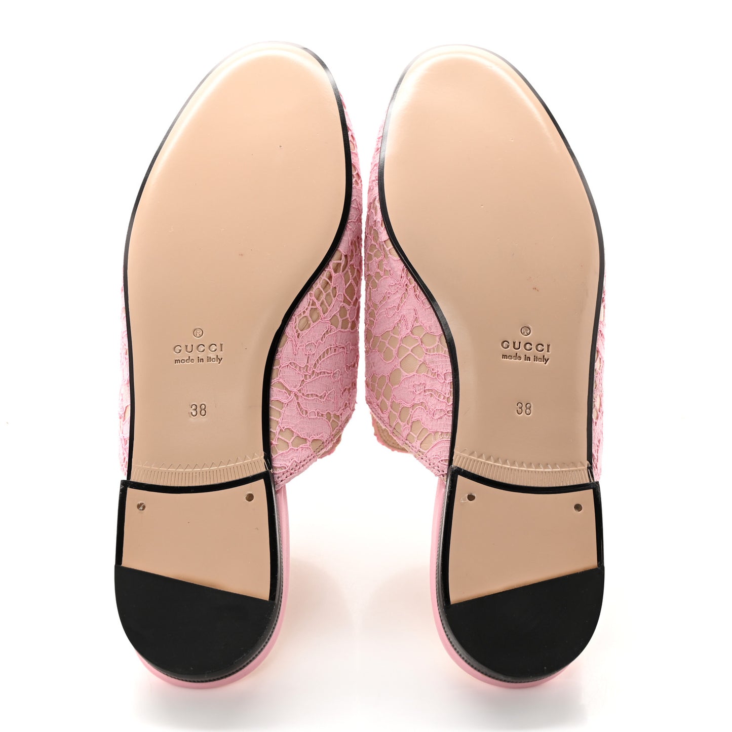 Lace Malaga Kid Womens Princetown Slippers 38 Sugar Pink Skin Rose