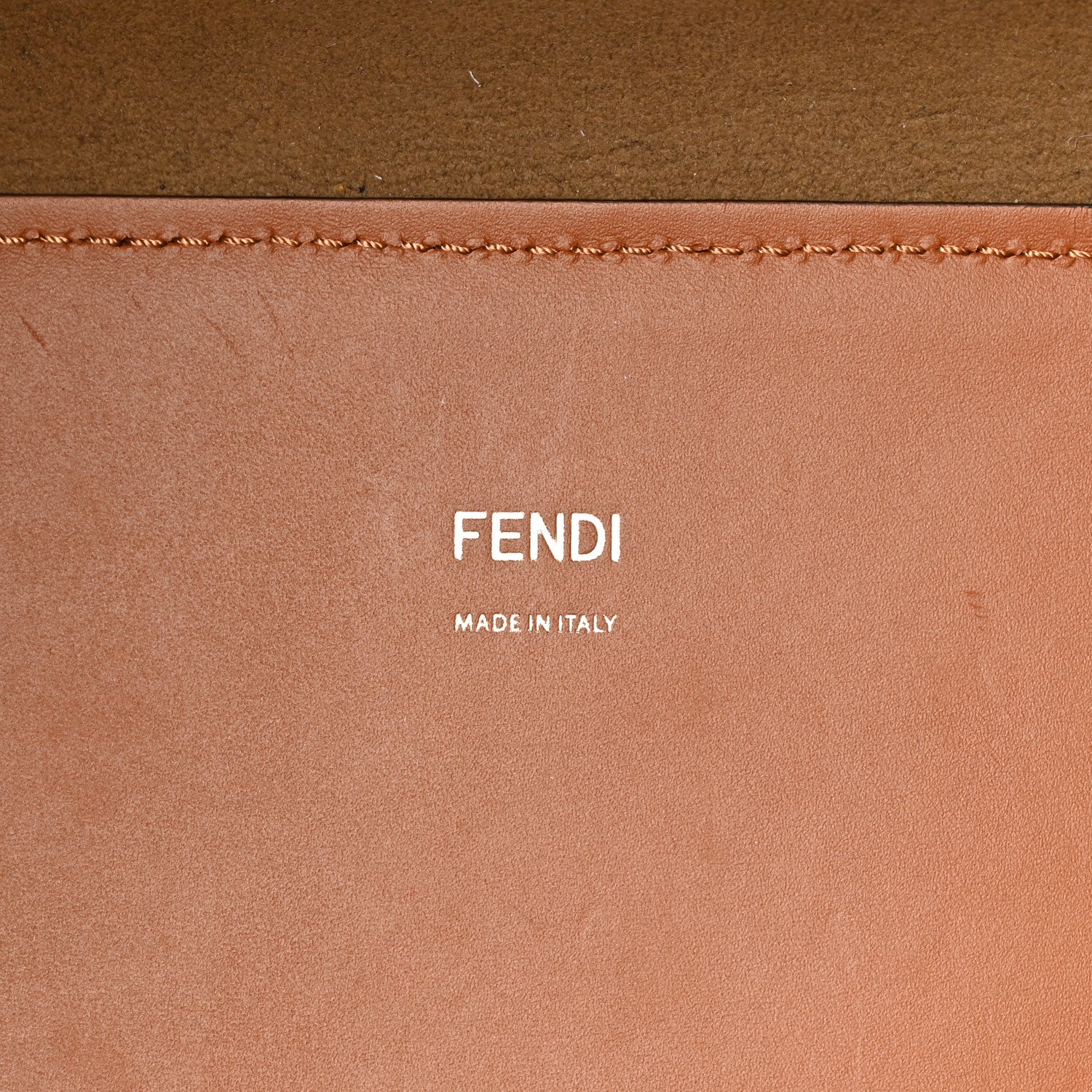Fendi Vitello King Plexiglass Medium Fendi Sunshine Shopper Tote Cuoio 6 of 10
