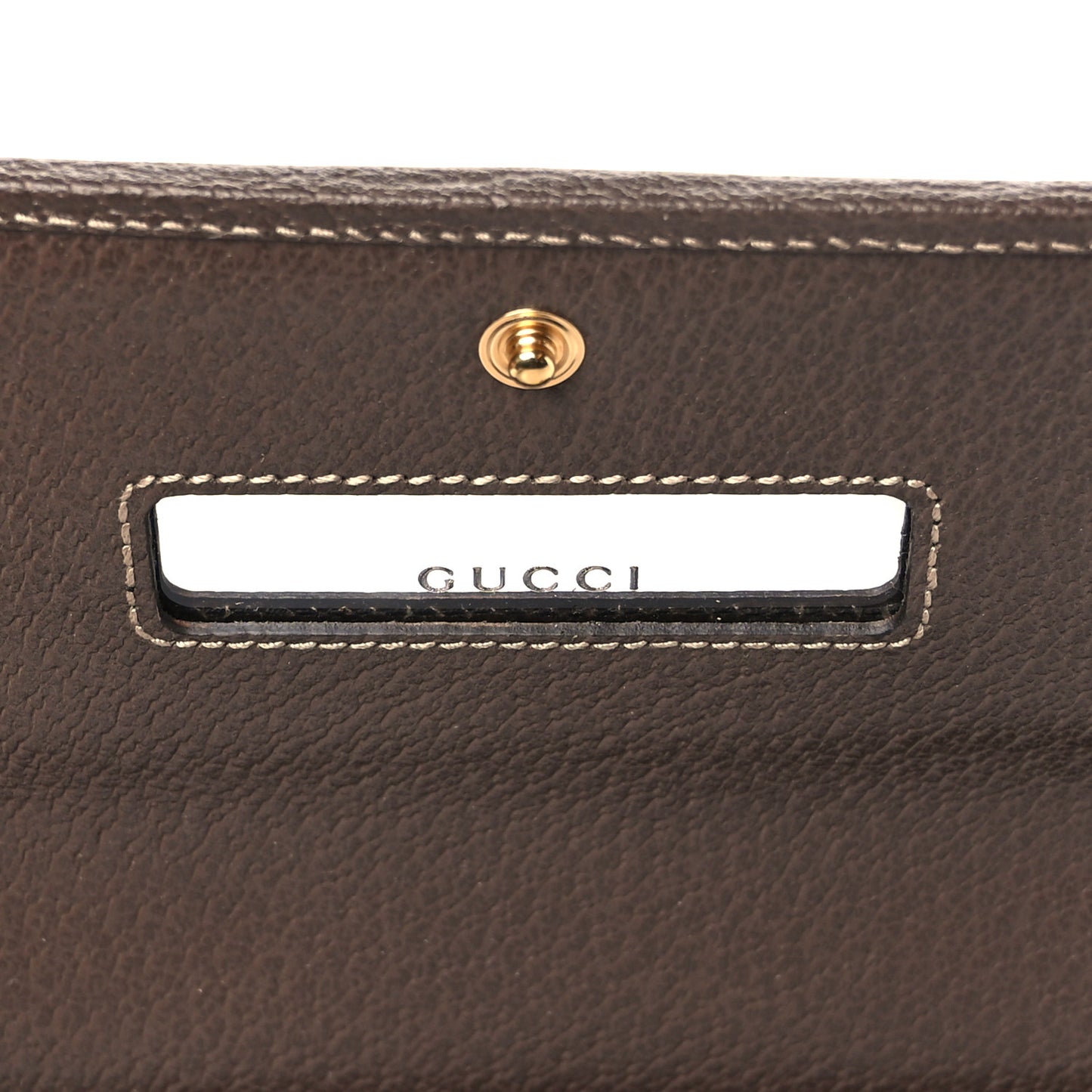 GG Supreme Monogram Web Ophidia Wallet On Chain Brown