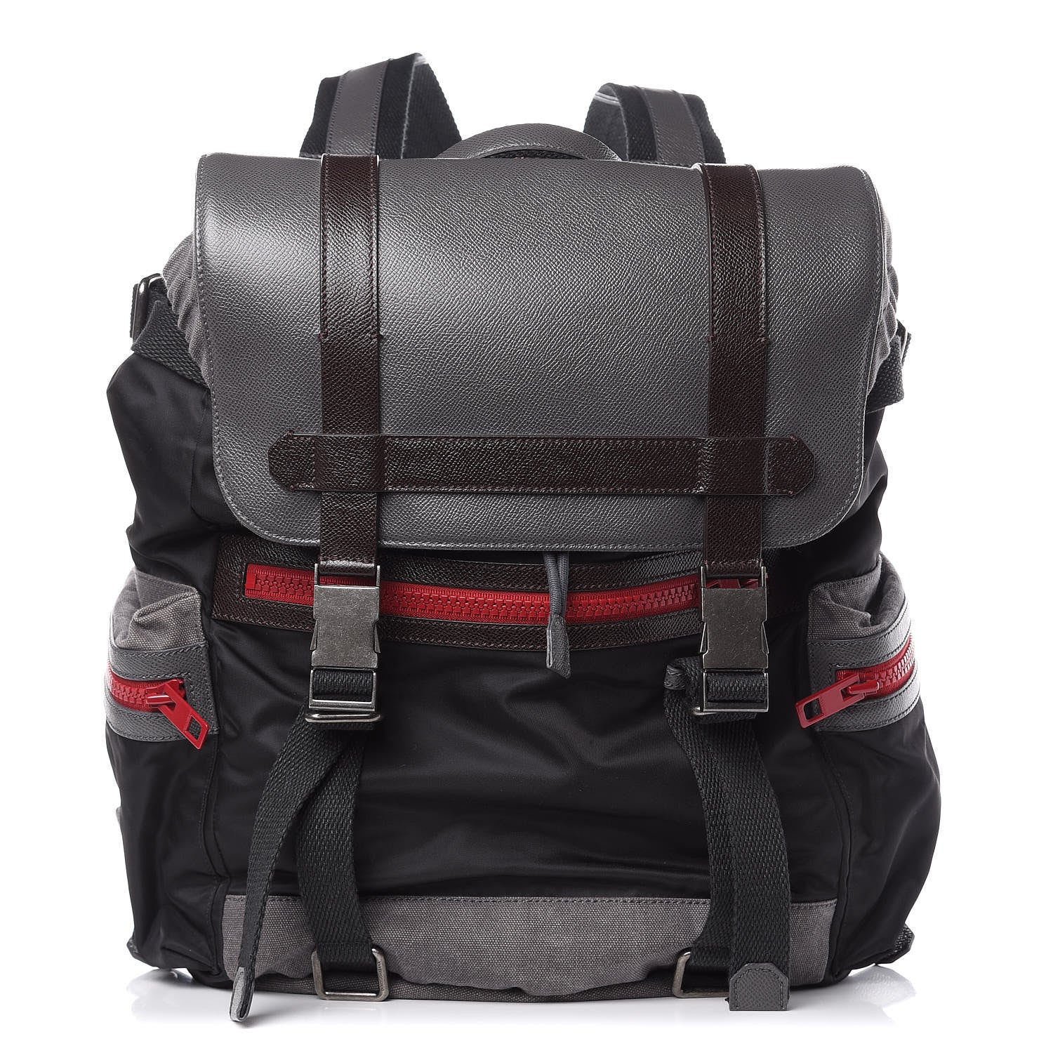 Dolce & Gabbana Nylon Cotton Canvas Dauphine Zaino Backpack Nero Anthracite 1 of 10