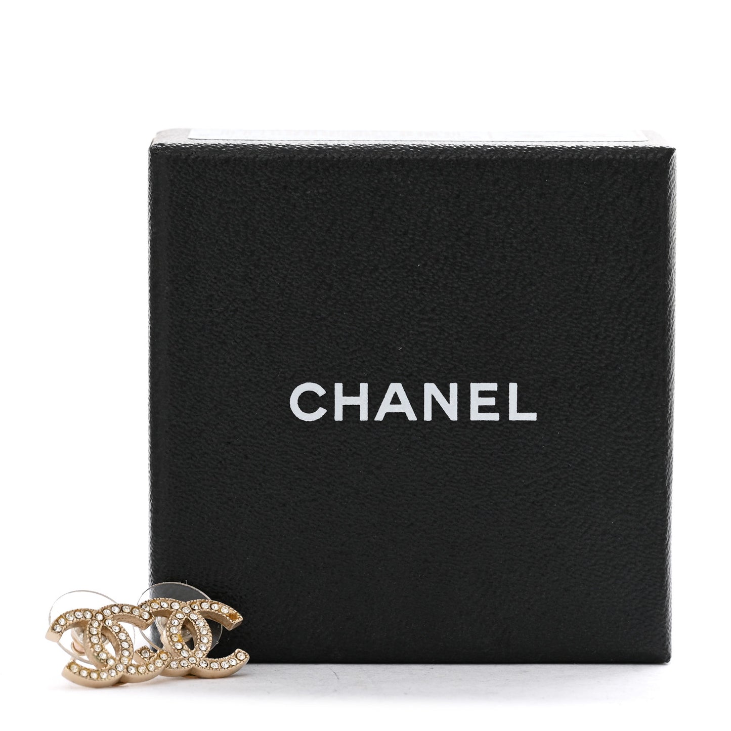 Crystal CC Earrings Gold
