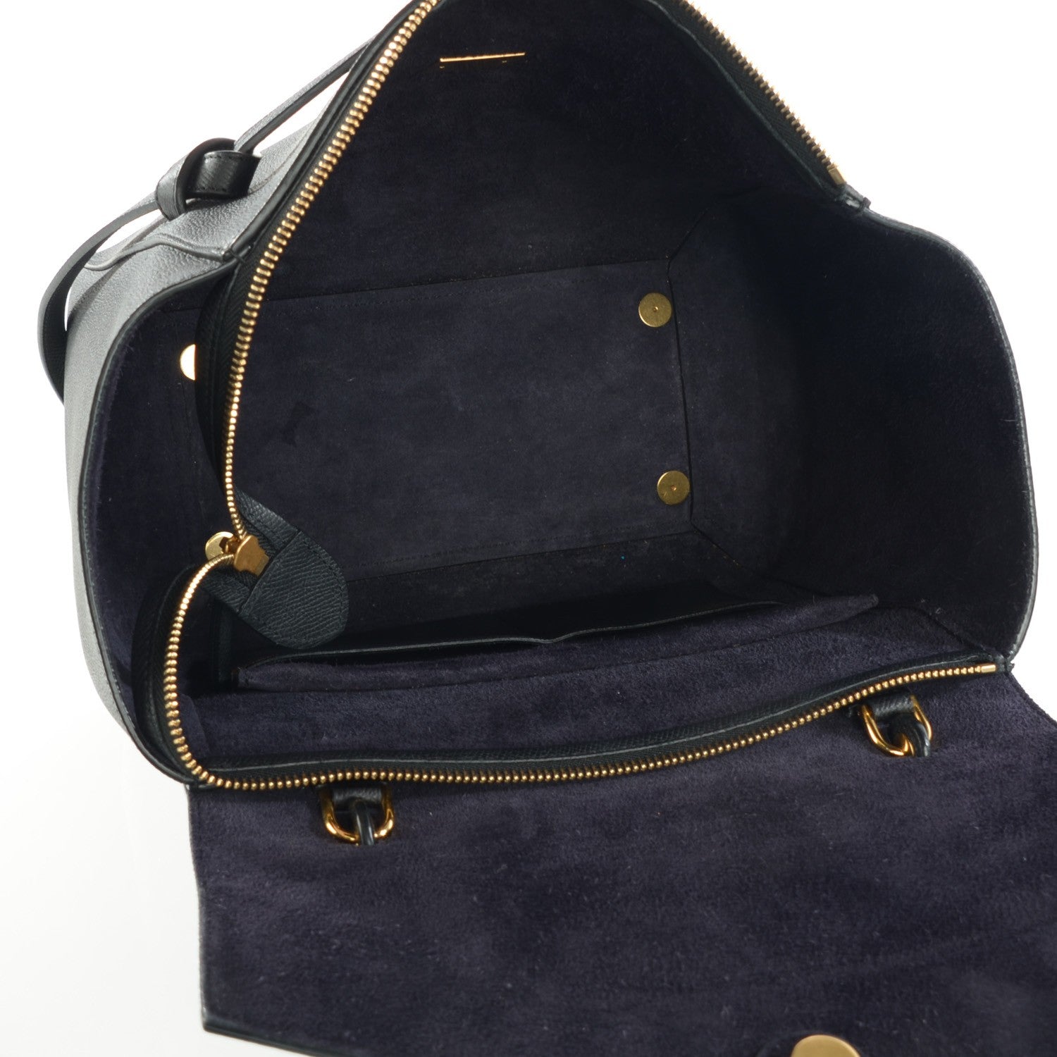 Celine Grained Calfskin Mini Belt Bag Black 5 of 7
