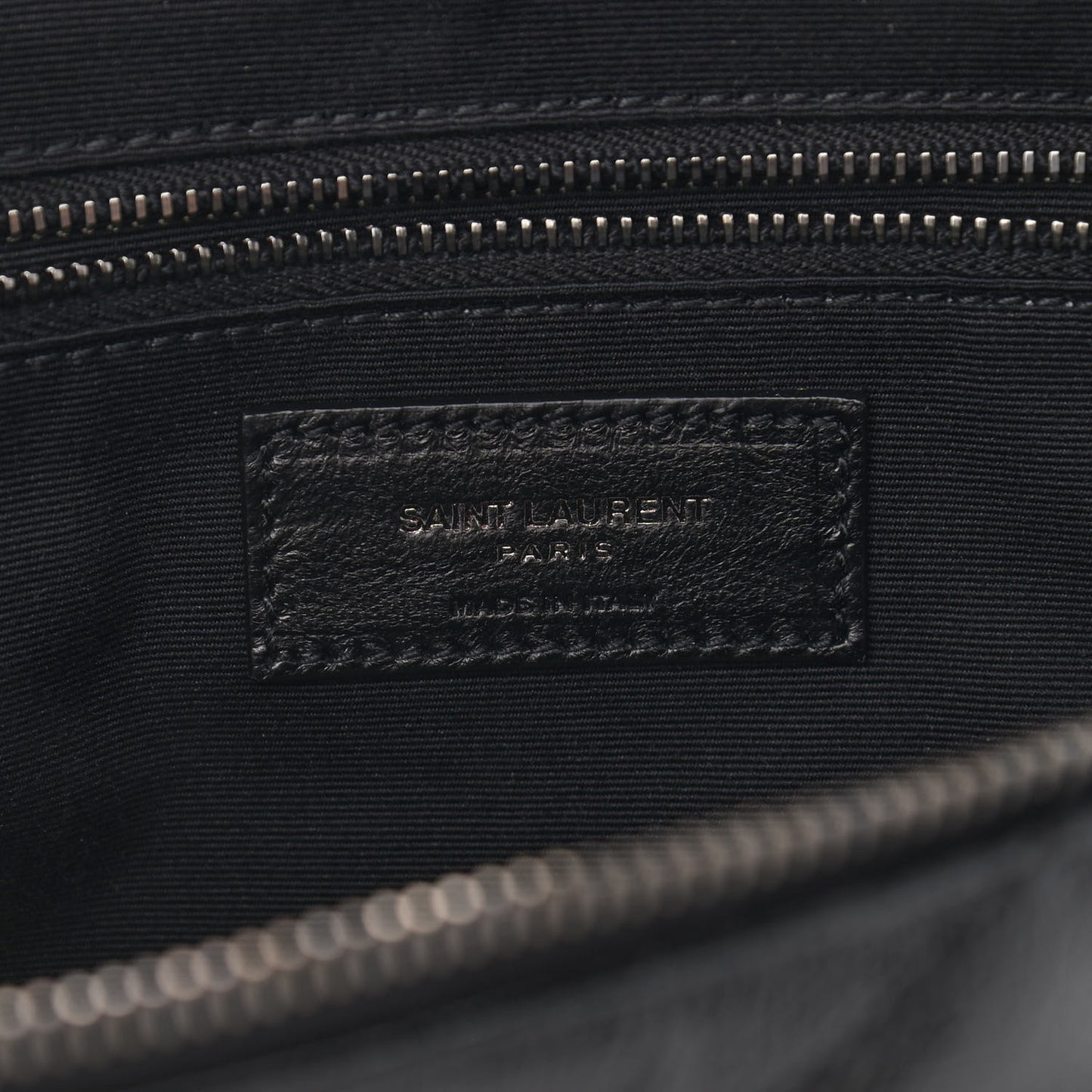 Crinkled Calfskin Matelasse Monogram Niki Body Bag Black