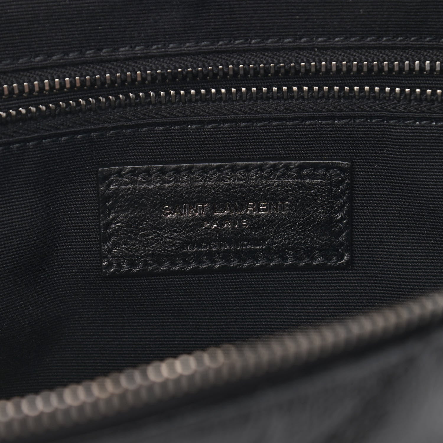 Saint Laurent Crinkled Calfskin Matelasse Monogram Niki Body Bag Black 6 of 11