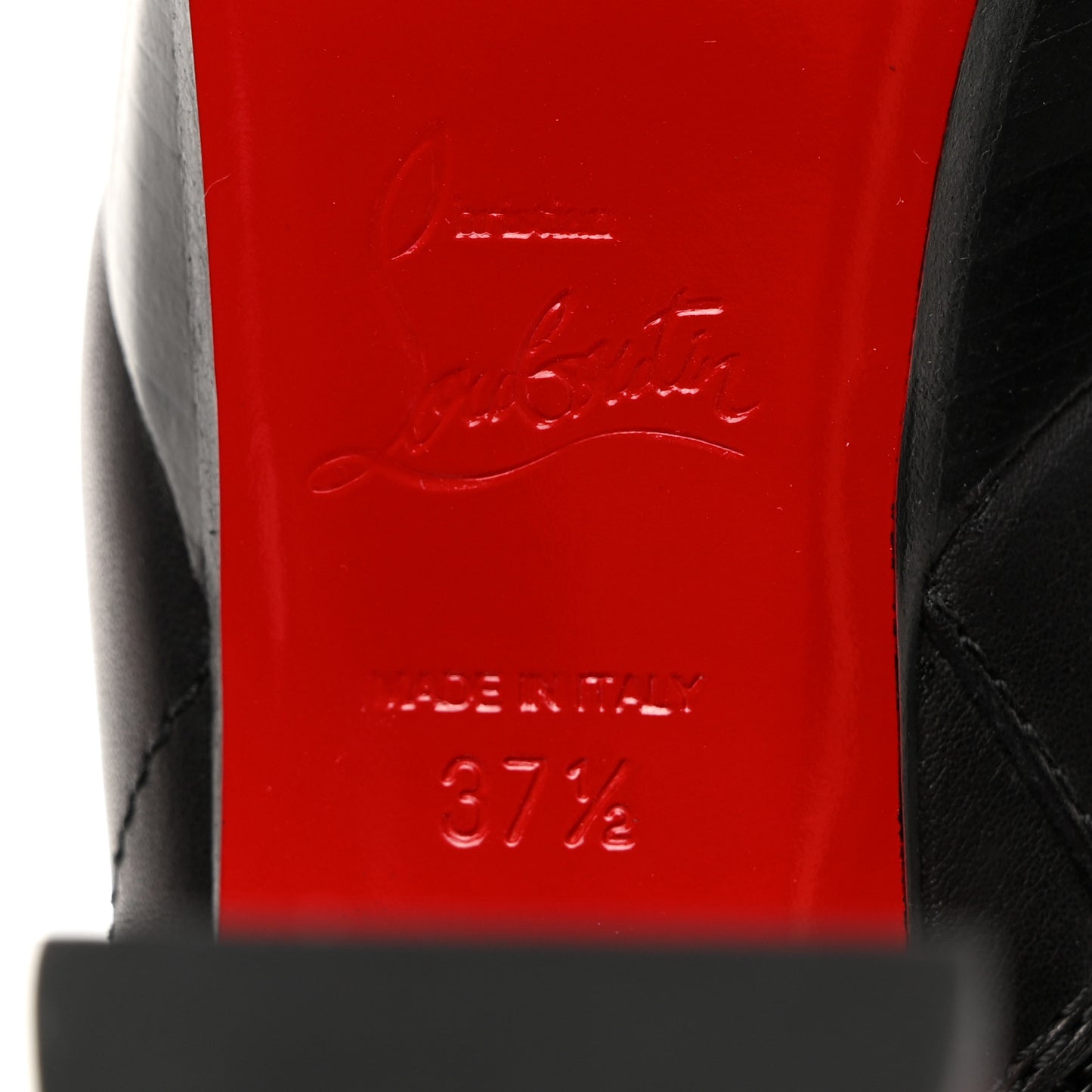 Calfskin Janis Alta 120 Booties 37.5 Black