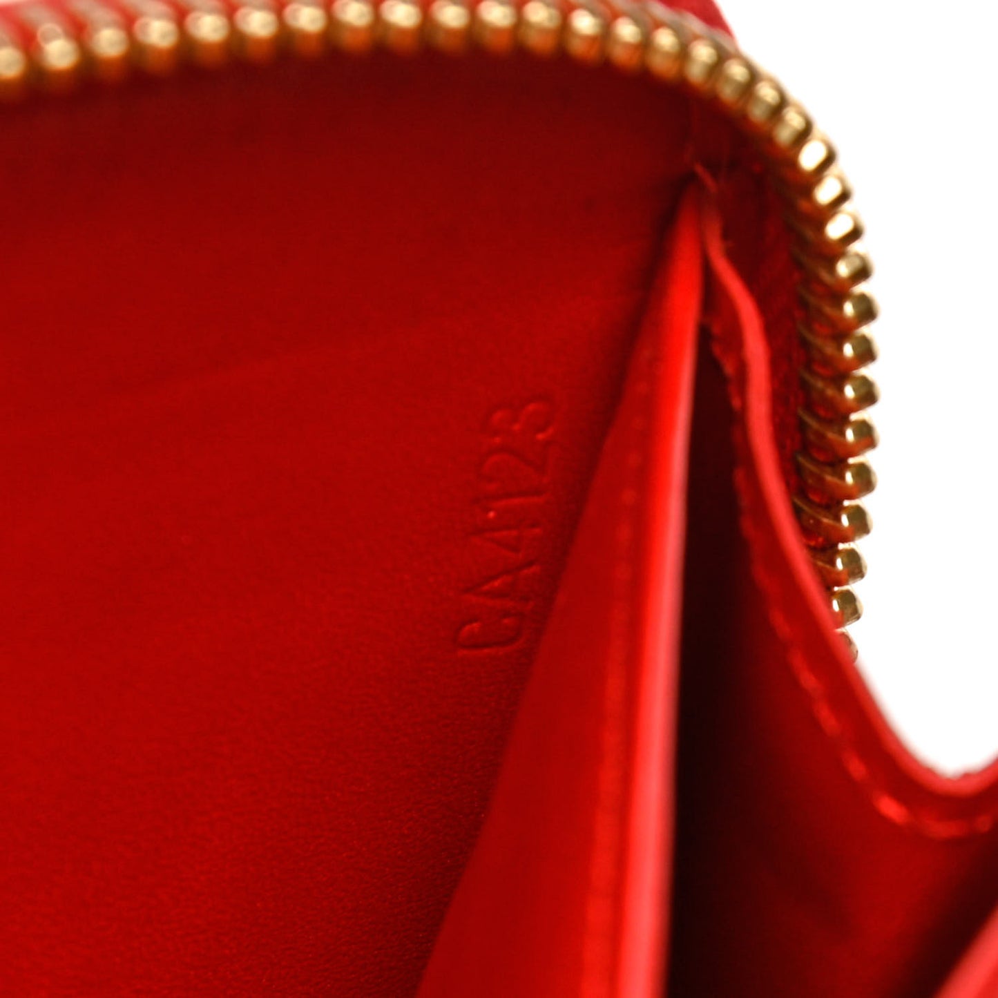 Patent Sweet Monogram Zippy Wallet Pomme D'Amour