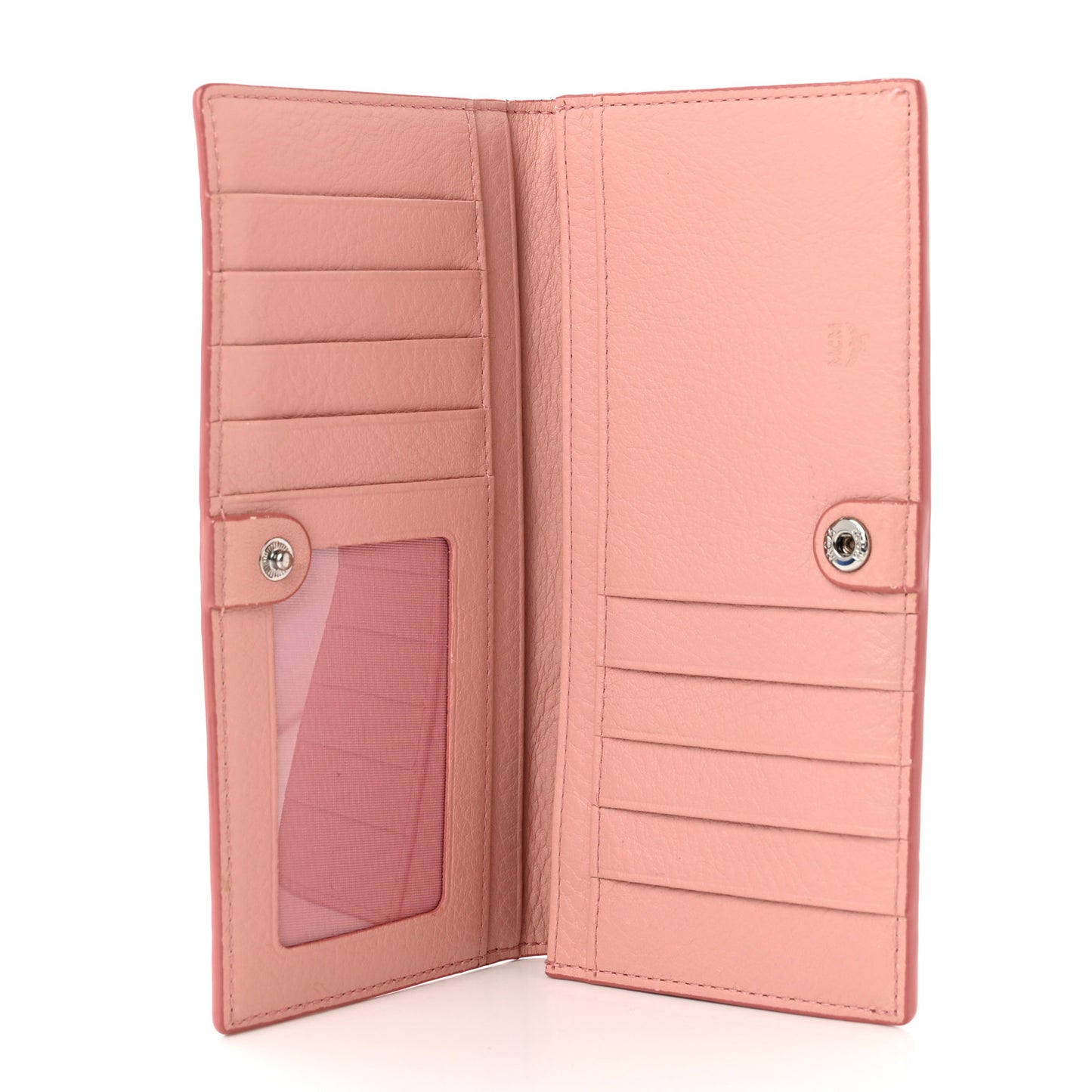 Calfskin Ottomar Large Klara Two Fold Wallet Pink