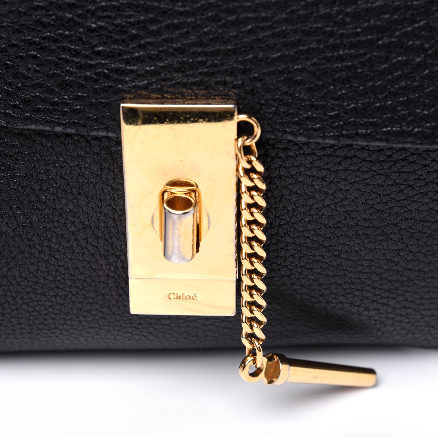 Chloe Grained Lambskin Mini Drew Shoulder Bag Black 13 of 13