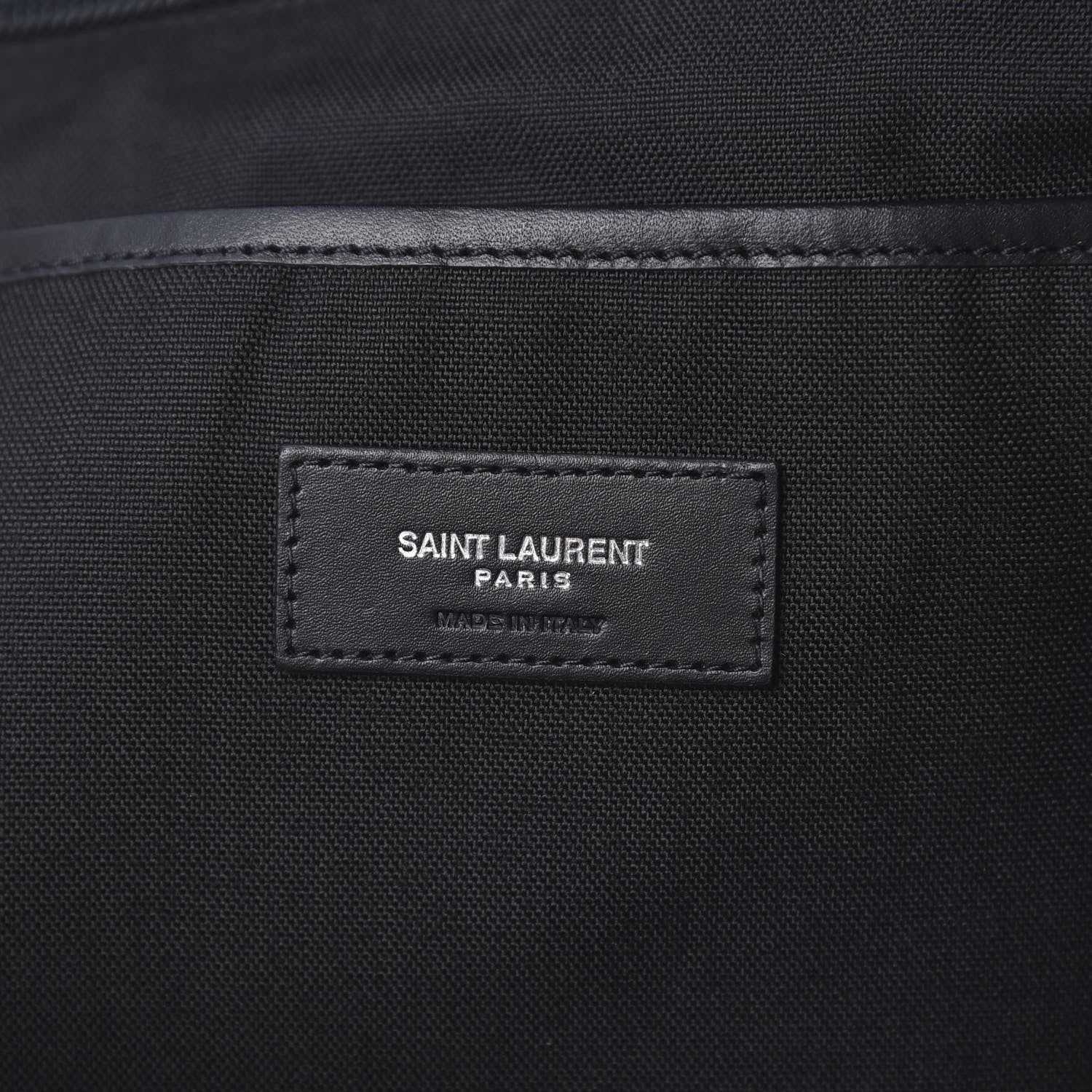 Saint Laurent Canvas Logo City Backpack Navy 5 of 10