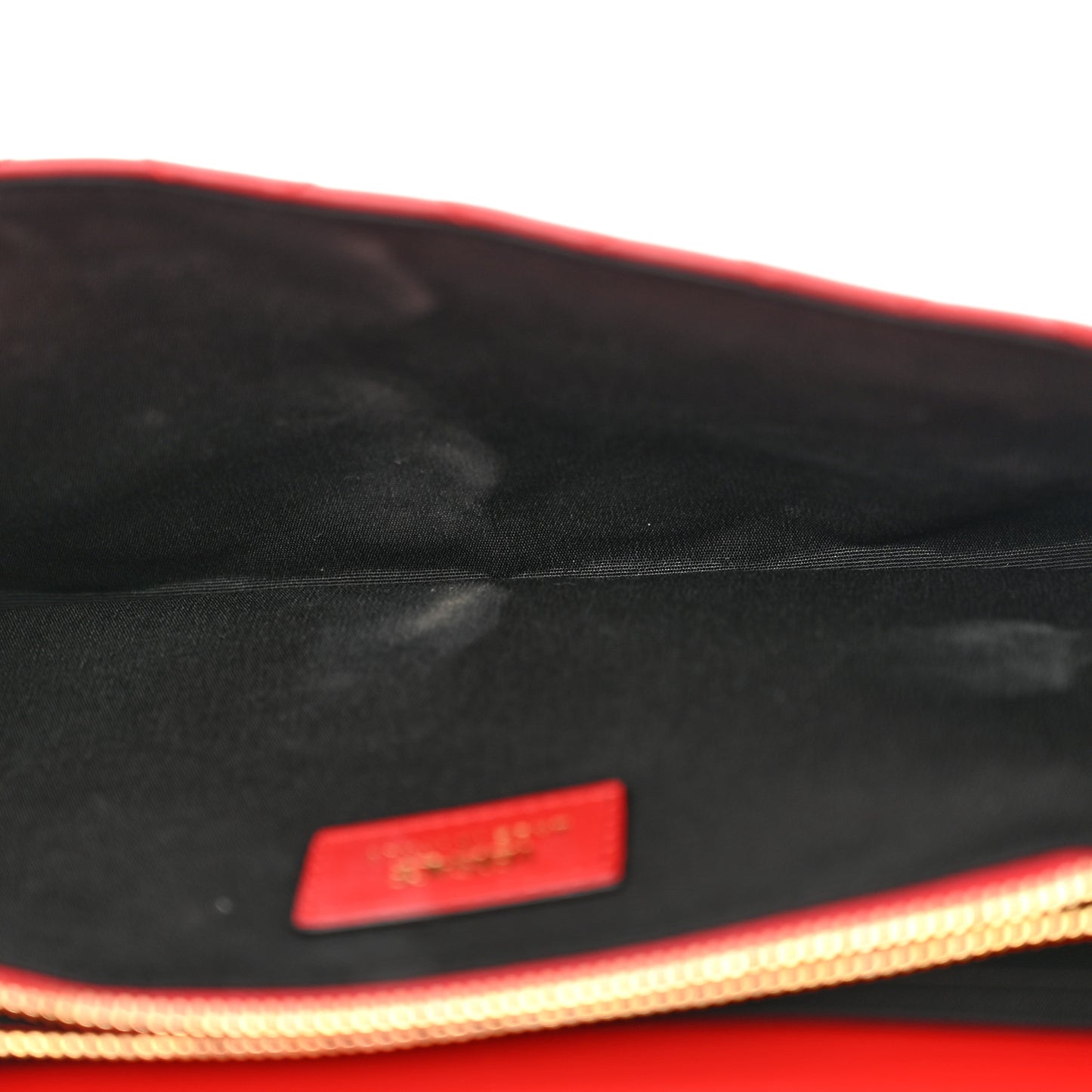 Lambskin Quilted Medusa Wallet On Chain Crossbody Red