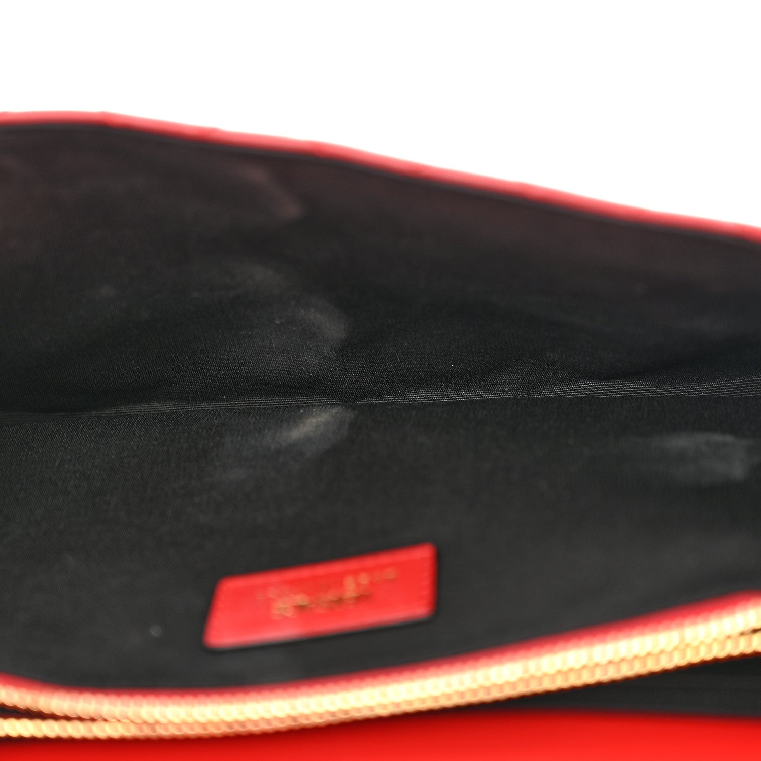 Versace Lambskin Quilted Medusa Wallet On Chain Crossbody Red 4 of 11
