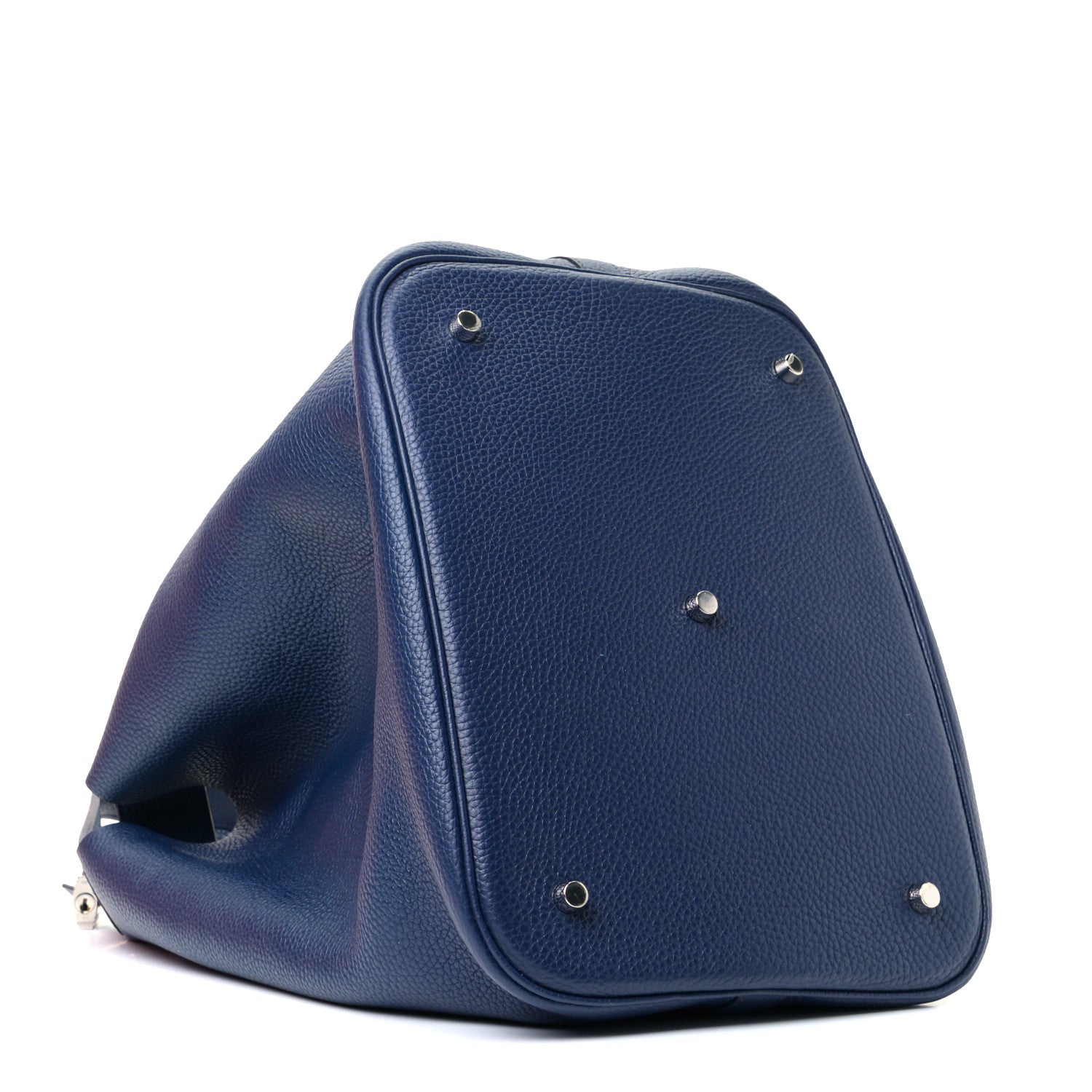 Hermes Taurillon Clemence Picotin Lock TGM Bleu Saphir 3 of 5