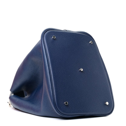 Hermes Taurillon Clemence Picotin Lock TGM Bleu Saphir 3 of 5