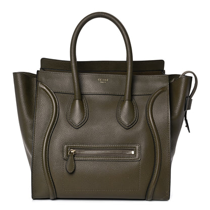 Celine Drummed Calfskin Mini Luggage Jungle 1 of 11
