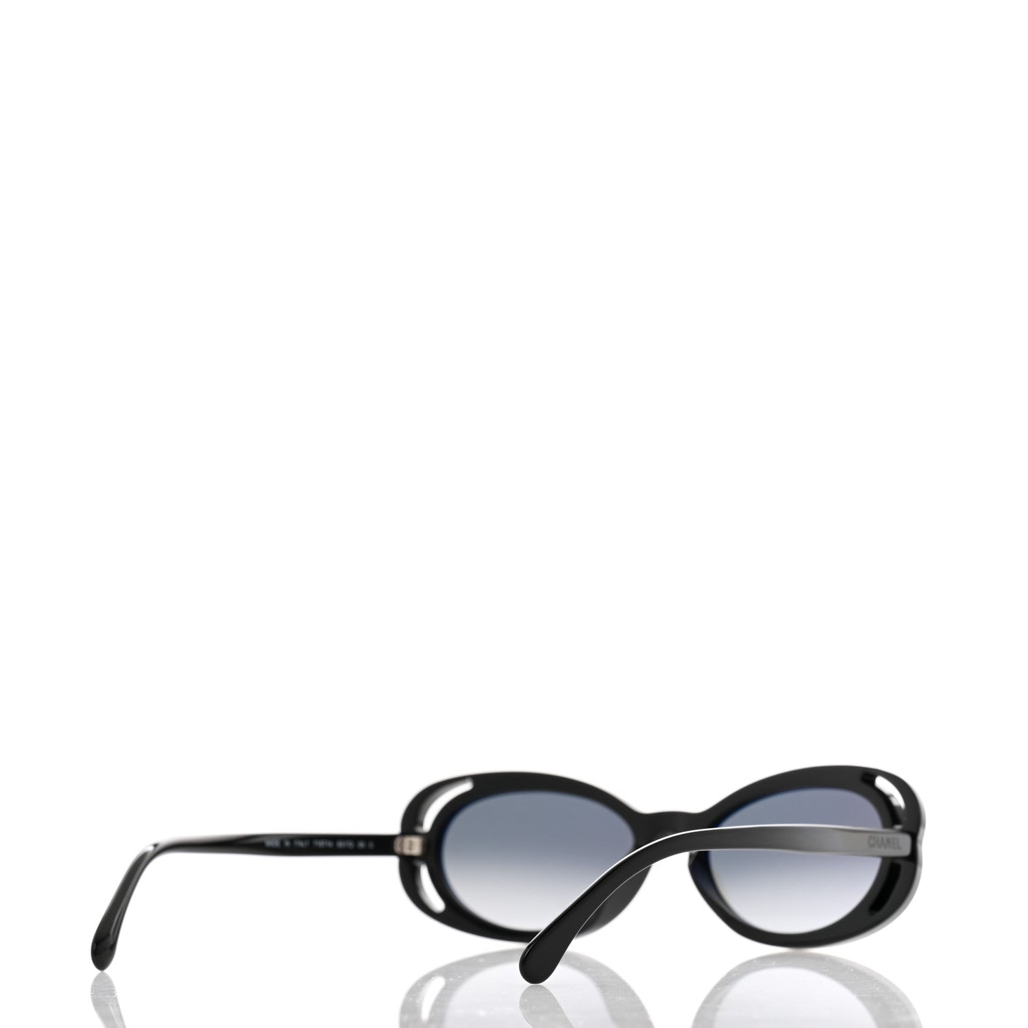 Chanel Acetate Oval Sunglasses 71571A Black 4 of 7