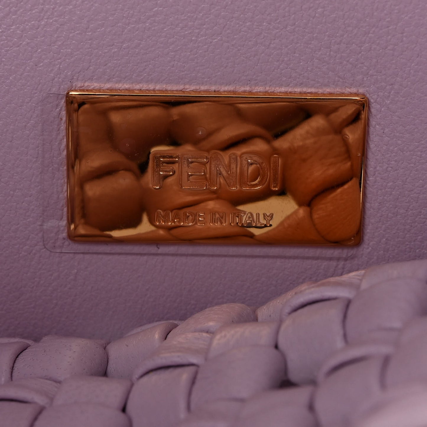 Nappa Intreccio Stacked Bar Mini Peekaboo Iconic Satchel Anemone