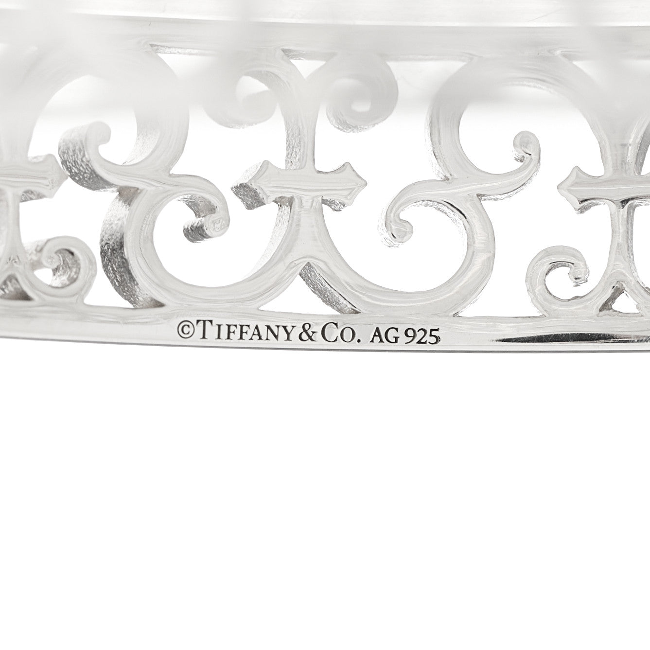 Tiffany Sterling Silver Enchant Bangle Bracelet 3 of 4