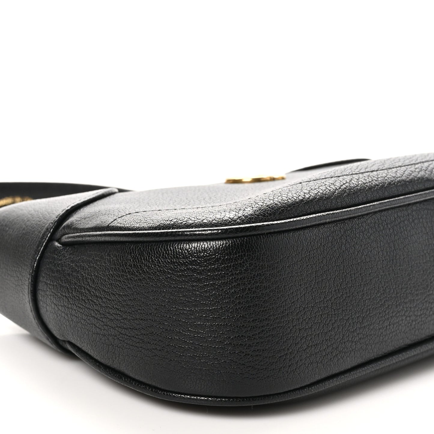Goatskin Small Aphrodite Shoulder Bag Black