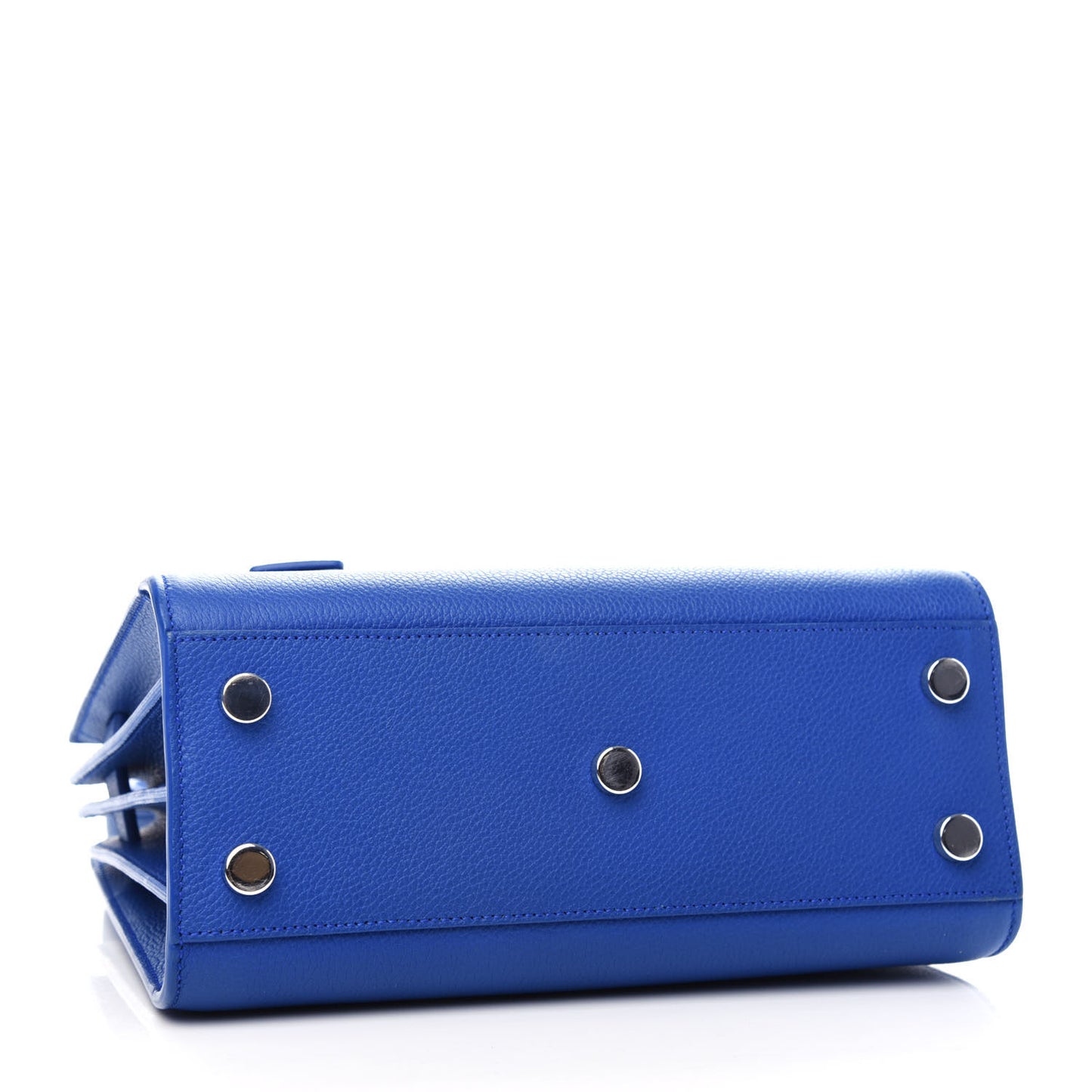 Grained Calfskin Nano Sac De Jour Royal Blue
