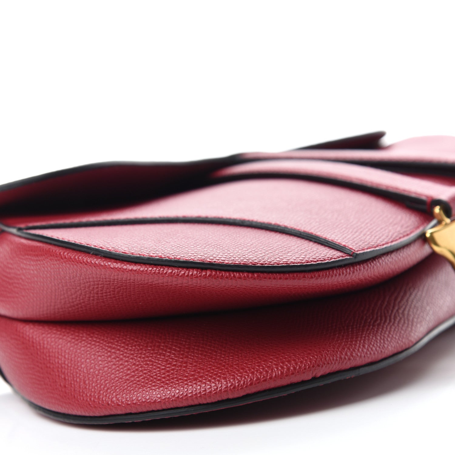 Christian Dior Calfskin Saddle Bag Scarlet 6 of 10