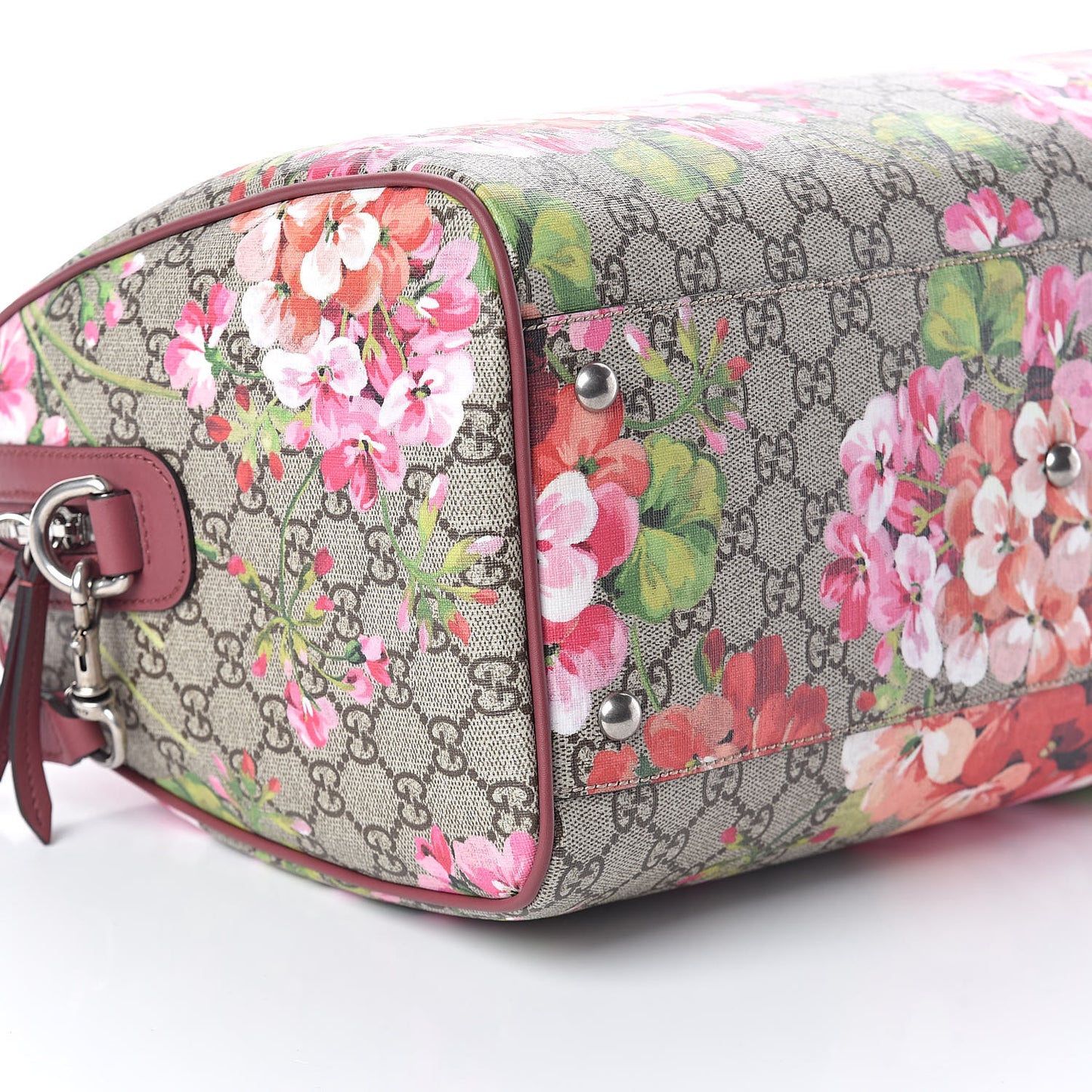 GG Supreme Monogram Blooms Medium Boston Beige Multicolor Dry Rose